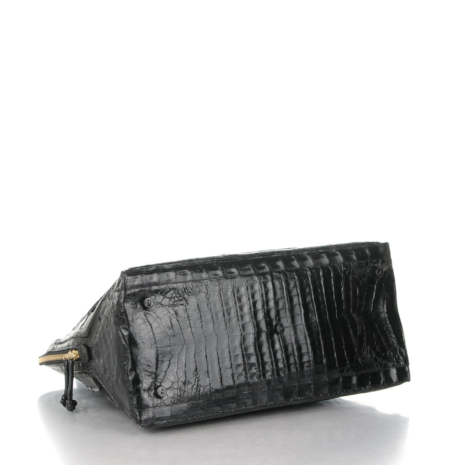 Nancy Gonzalez Crocodile Top Handle Tote Black 4 of 8