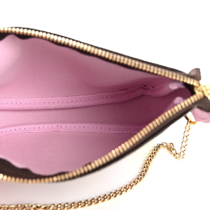 Louis Vuitton Monogram 2021 Christmas Animation Japanese Garden Mini Pochette Accessories Wisteria Pink 5 of 11