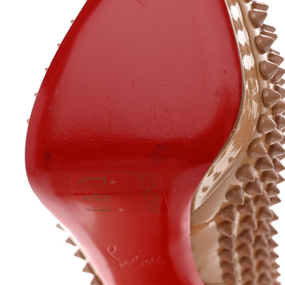 Christian Louboutin Patent Alti Spikes 140 Pumps 40 Nude 9 of 16