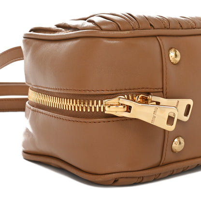 Miu Miu Nappa Matelasse Large Arcadie Top Handle Bag Caramel 8 of 9