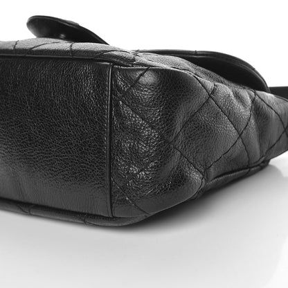 Chanel Glazed Calfskin Stitched On The Road Flap Black 13 of 14