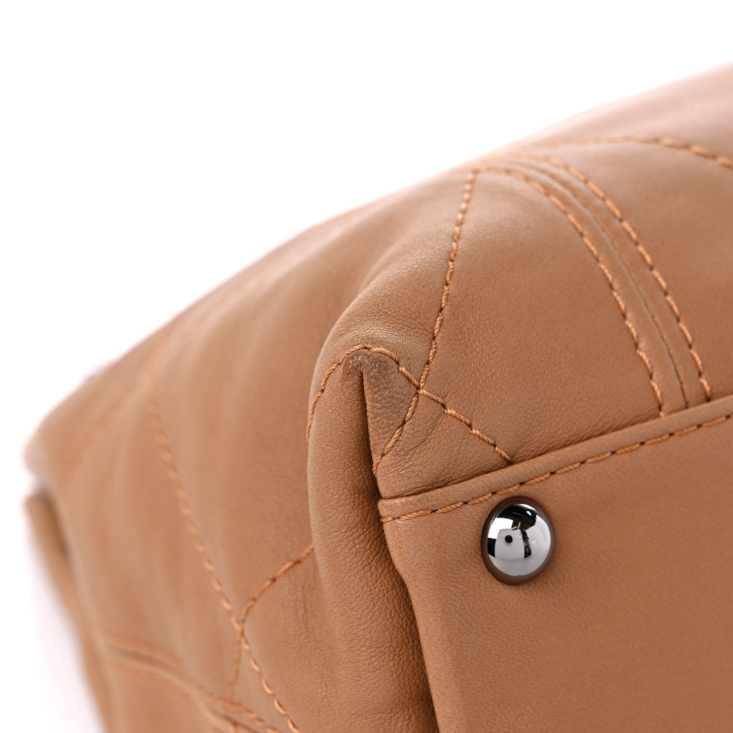 Lambskin Small Soft Touch Shoulder Bag Camel