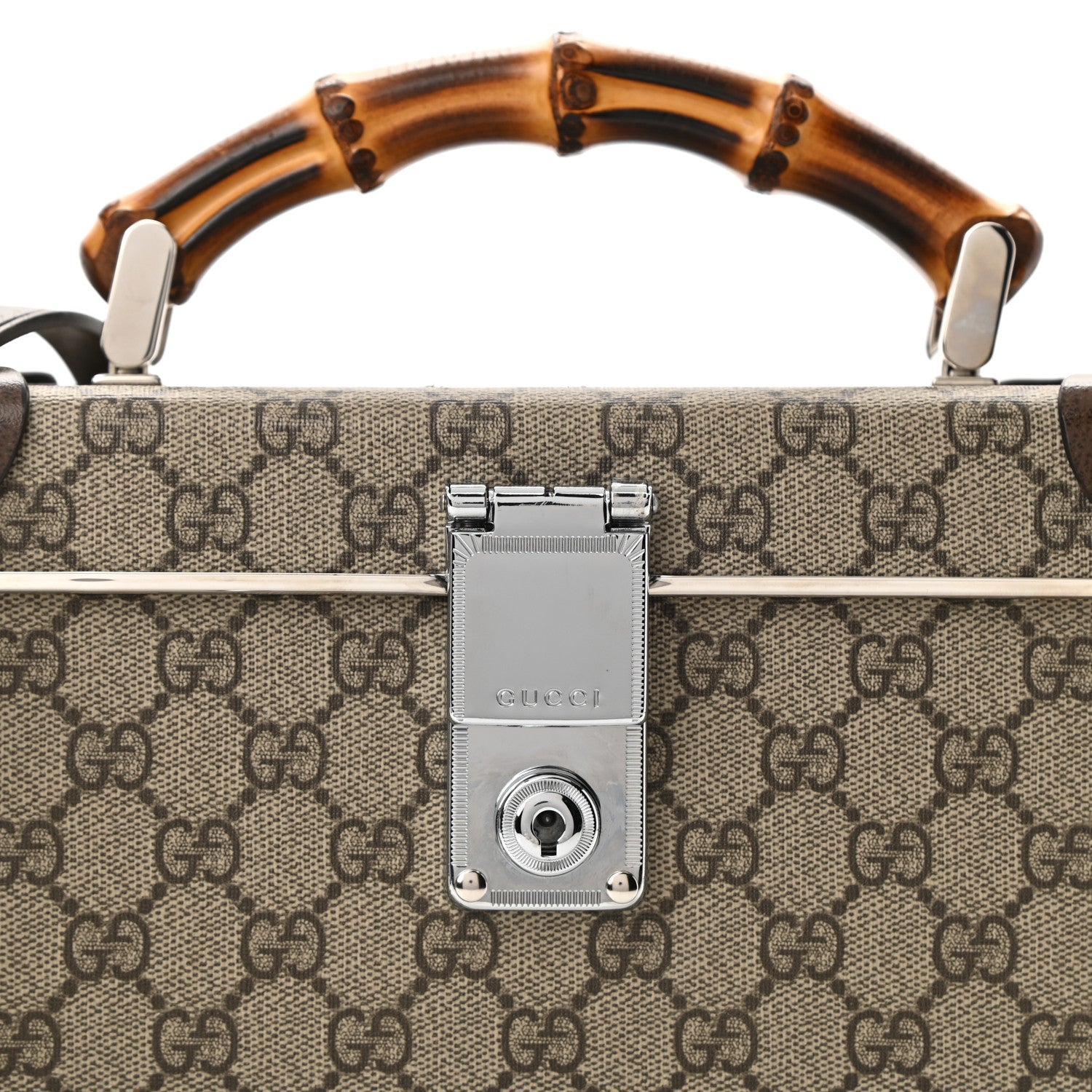 Gucci GG Supreme Monogram Globe-Trotter Beauty Case Brown 8 of 10