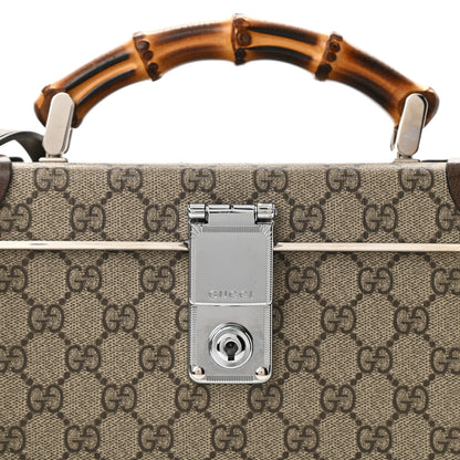 Gucci GG Supreme Monogram Globe-Trotter Beauty Case Brown 8 of 10