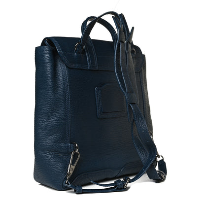 3.1 Phillip Lim Textured Calfskin Pashli Backpack Navy 2 of 17