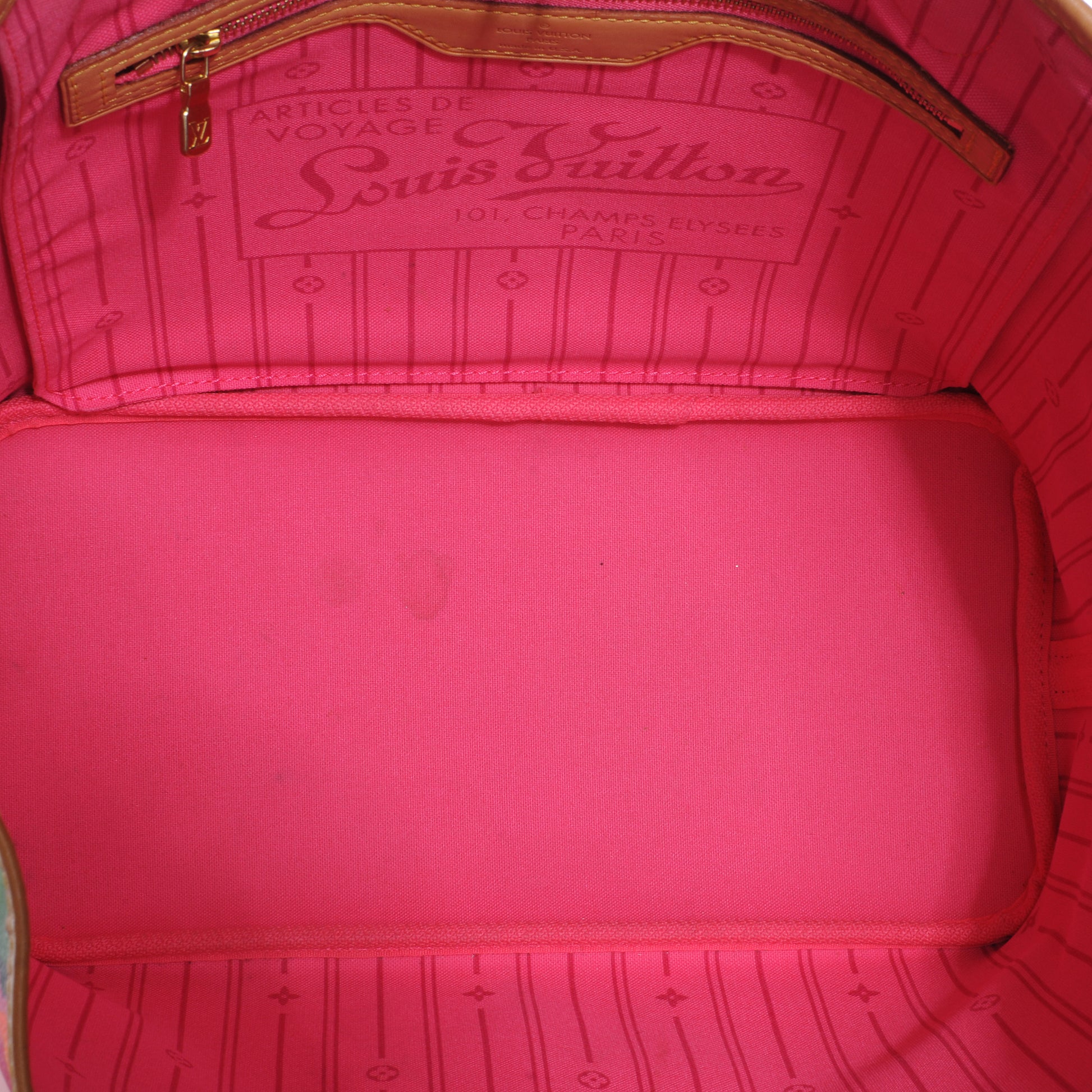 Louis Vuitton Monogram Roses Neverfull MM 5 of 7
