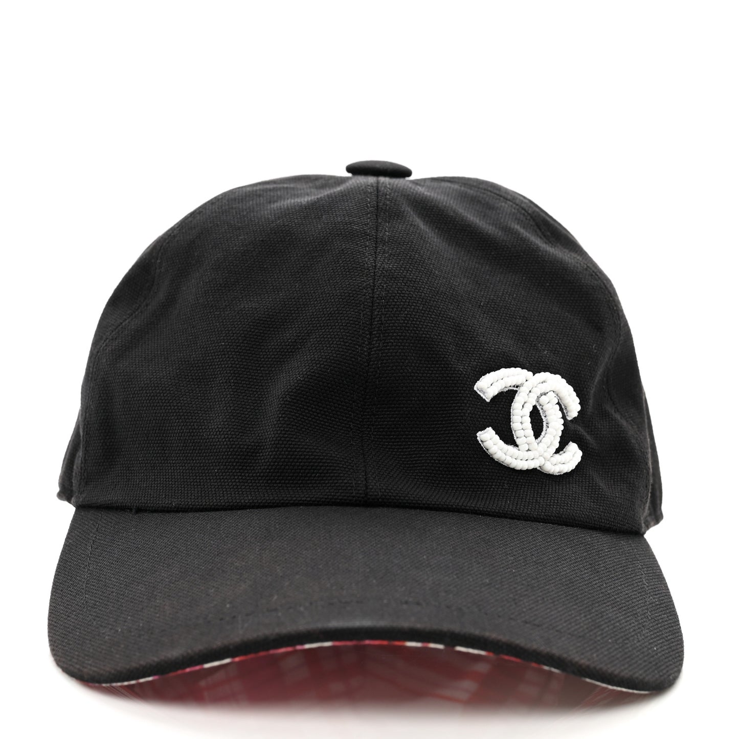 Cotton Beaded CC Cap Hat Black