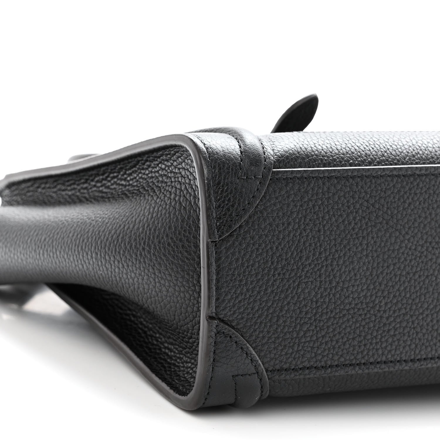 Celine Drummed Calfskin Nano Luggage Black 8 of 10