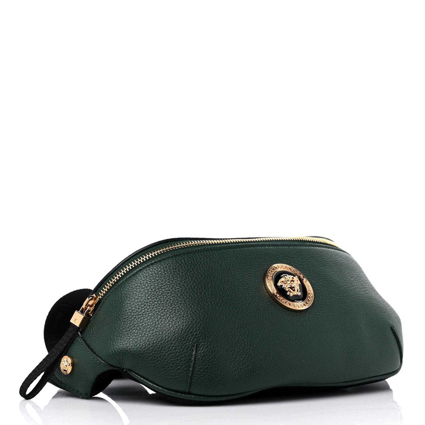 Grained Calfskin Vanitas Medea Belt Bag Green