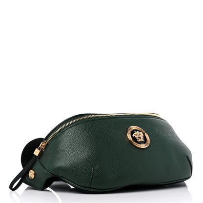 Versace Grained Calfskin Vanitas Medea Belt Bag Green 4 of 9