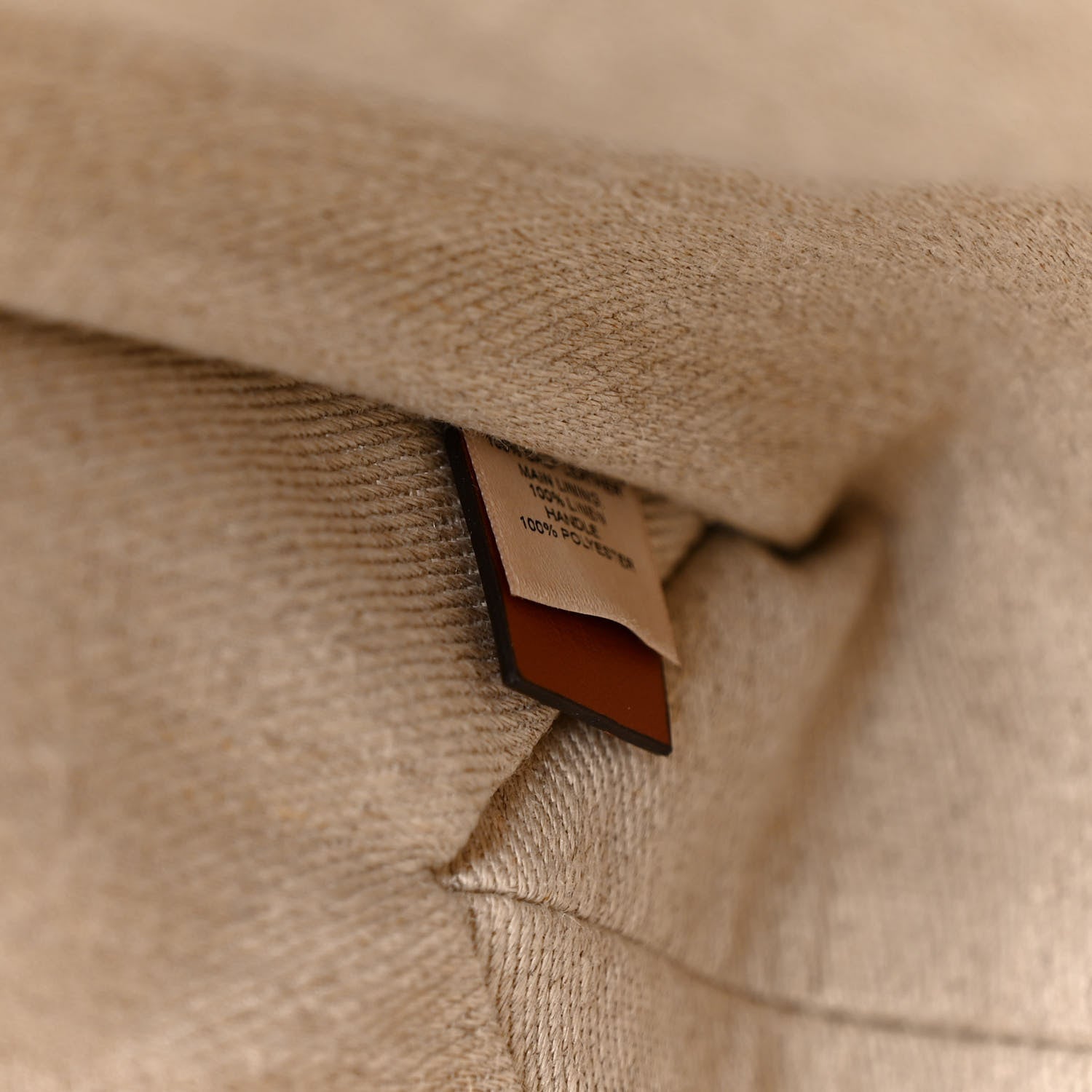 Chloe Linen Calfskin Medium Woody Ribbon Tote White Brown 7 of 13