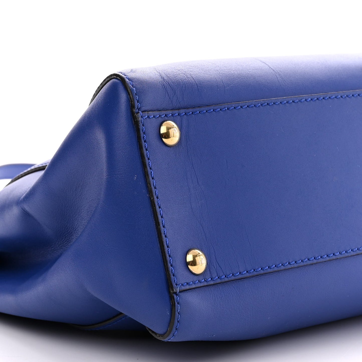 Vitello Morgan Fabric Jacquard Pequin Medium Peekaboo Iconic Satchel Blue Neon Tobacco