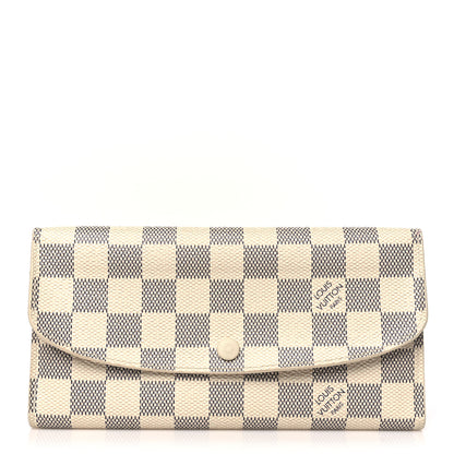 Louis Vuitton Damier Azur Emilie Wallet 1 of 18