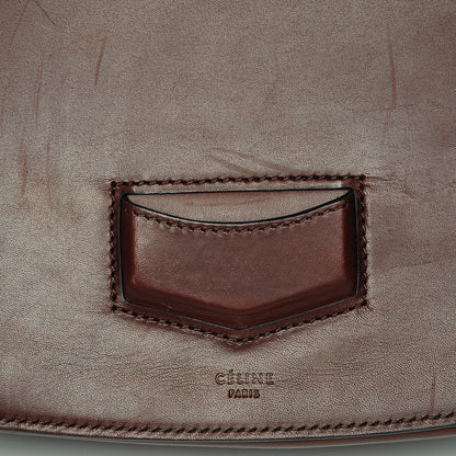 Celine Natural Calfskin Medium Trotteur Burgundy 7 of 8