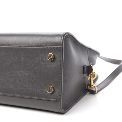 Saint Laurent Calfskin Small Monogram Cabas Grey 7 of 12