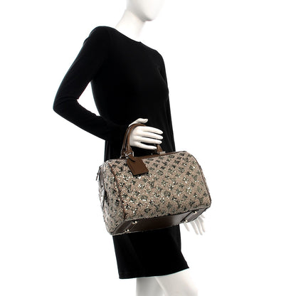 Louis Vuitton Sequin Monogram Sunshine Express Speedy Kaki 2 of 6