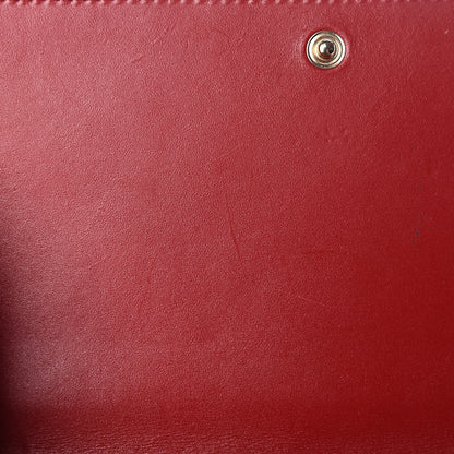 Gucci Guccissima Signature Bowy Chain Wallet Hibiscus Red 10 of 18