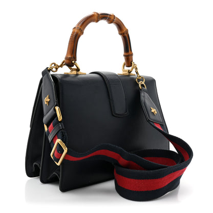 Gucci Moon Calfskin Bamboo Web Medium Dionysus Top Handle Bag Blue Emerald Hibiscus Red 3 of 20