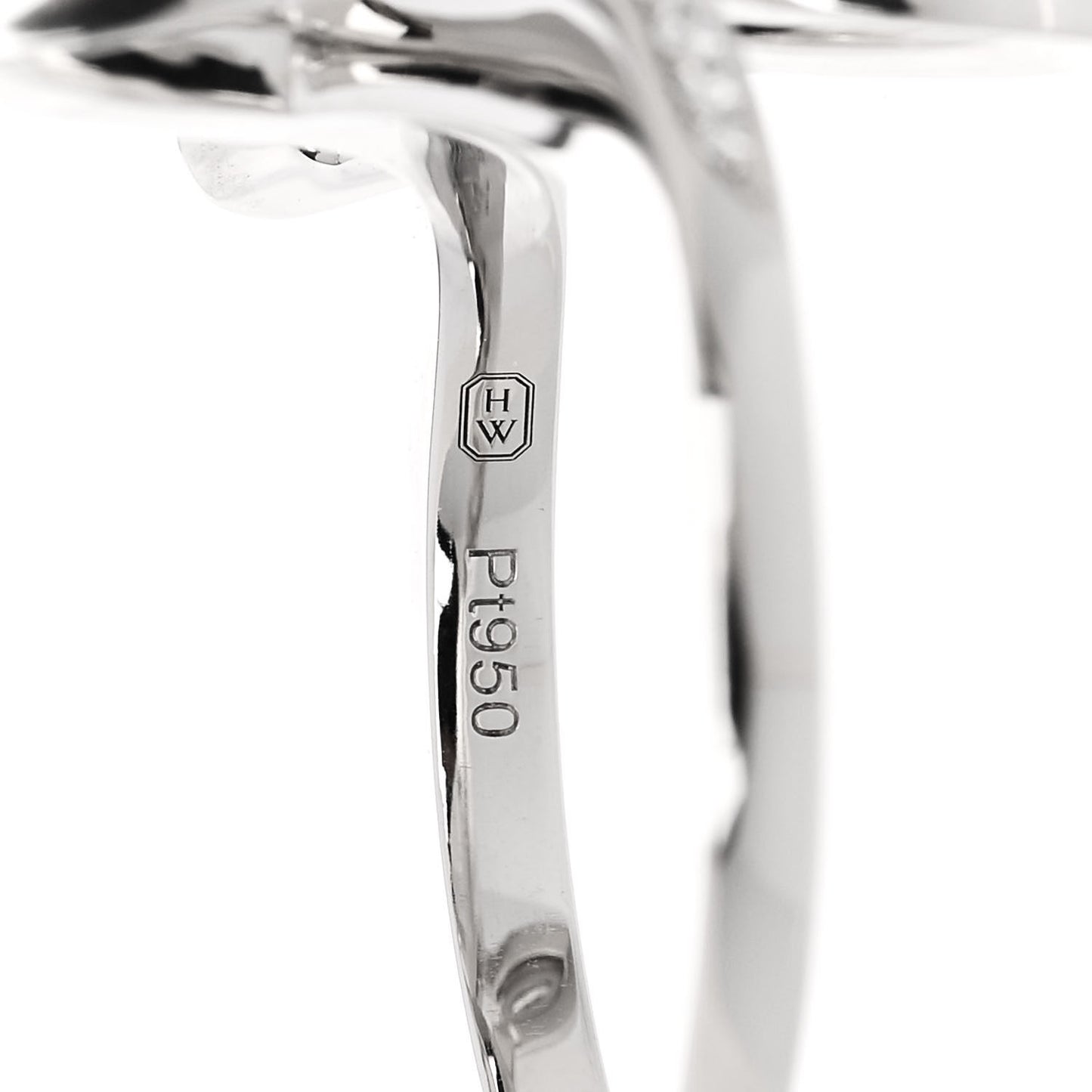 Platinum Diamond Lily Cluster Ring 53 6.5