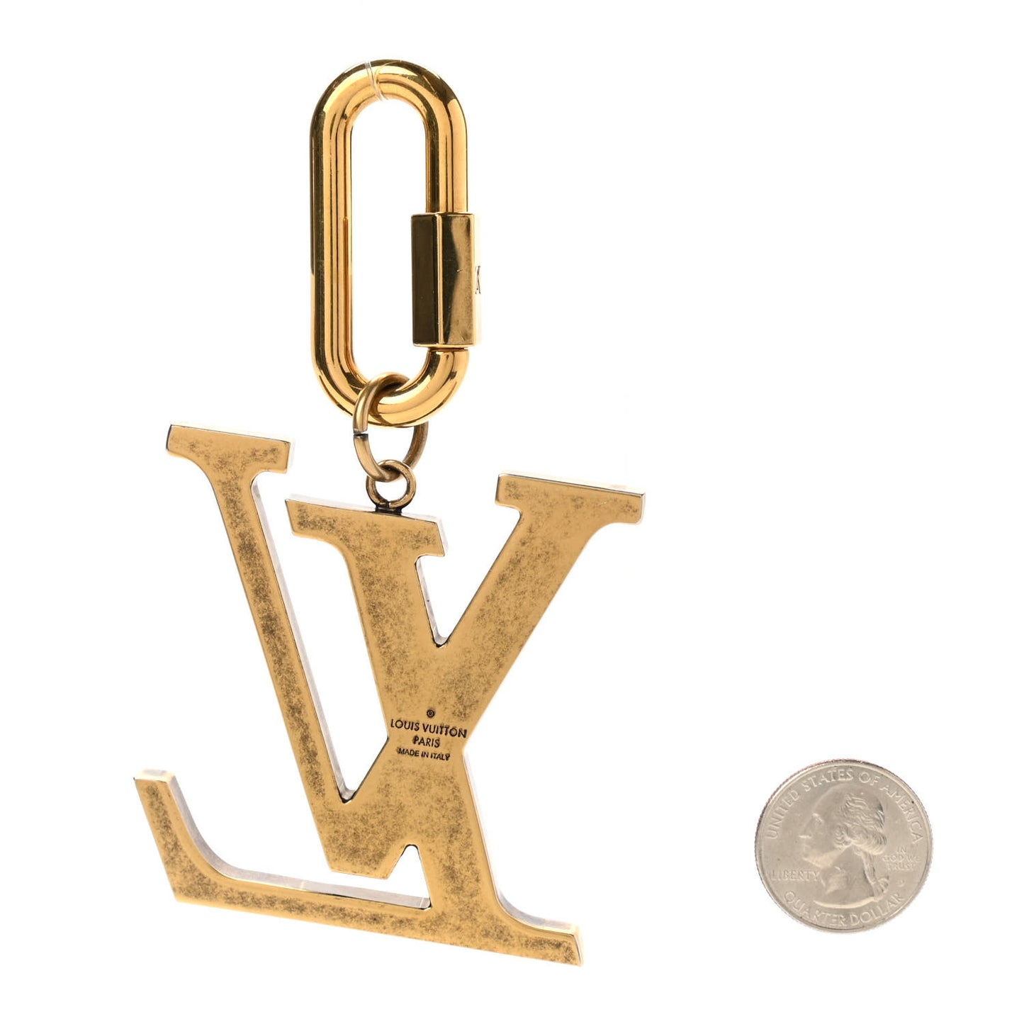 Enamel LV Flag Bag Charm Key Holder Multicolor
