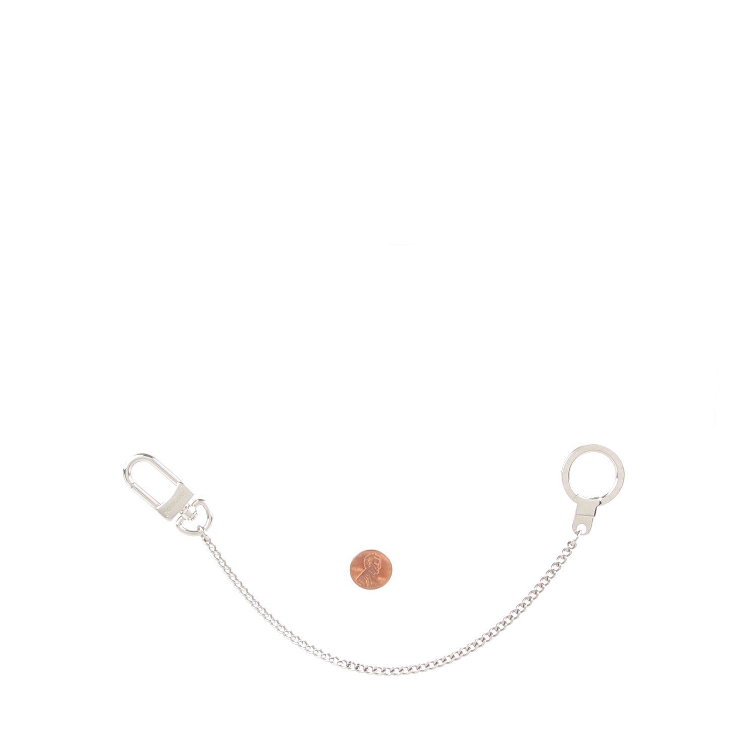 Louis Vuitton Pochette Extender Key Ring Chain Silver 2 of 3