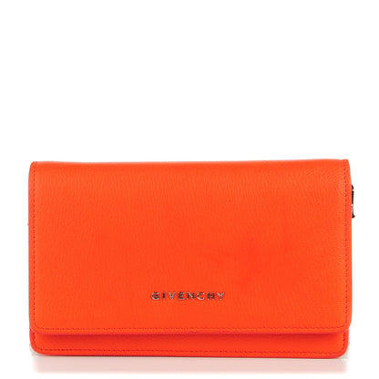 Givenchy Sugar Goatskin Pandora Chain Wallet Bright Orange 1 of 9