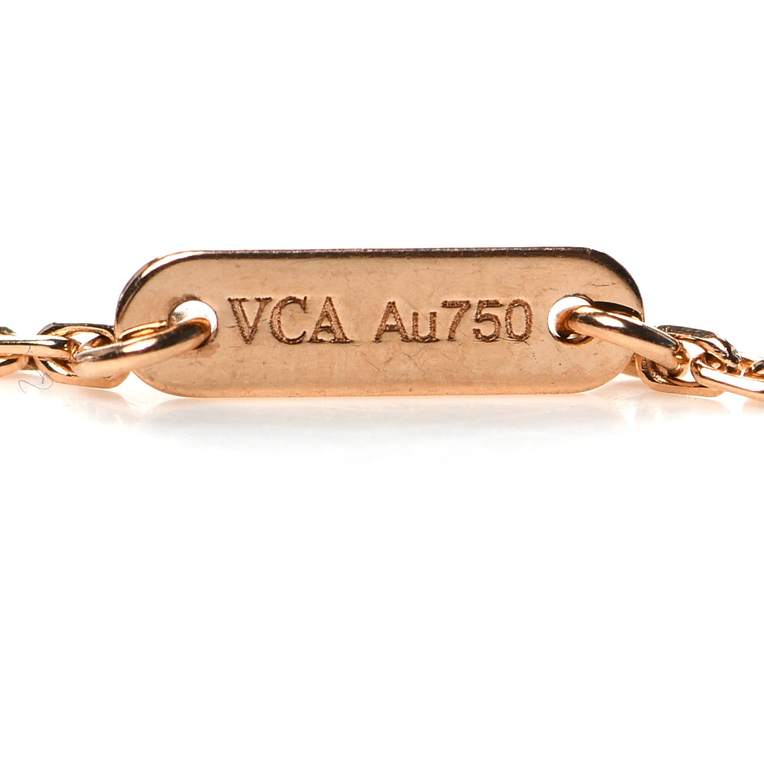 Van Cleef & Arpels 18K Rose Gold Carnelian Sweet Alhambra Bracelet 5 of 5