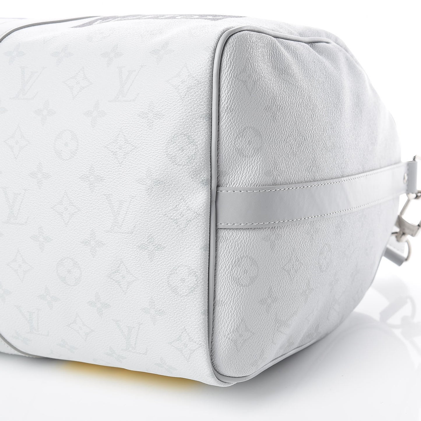 Monogram Logo Keepall Bandouliere 50 White