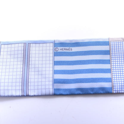Hermes Silk Couvertures Nouvelles Twilly Menthe Ciel Marine Sable 3 of 4