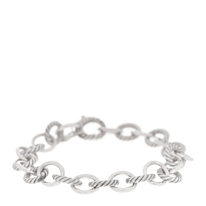 David Yurman Sterling Silver 10mm Medium Oval Link Bracelet 1 of 4