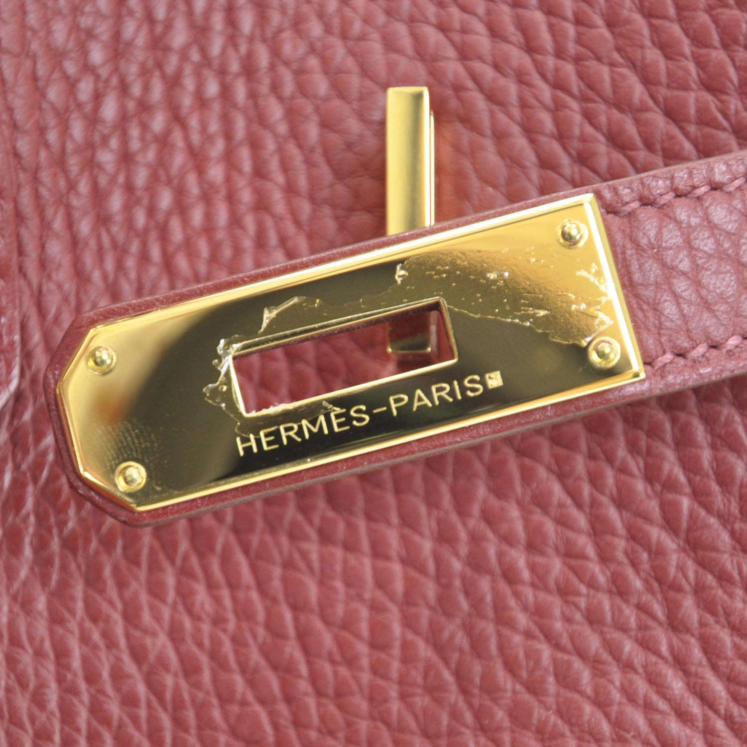 Hermes Taurillon Clemence Birkin 40 Rouge Garance 10 of 12