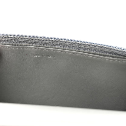Chanel Lambskin Quilted Boy Wallet On Chain WOC Grey 7 of 12