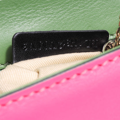 Valentino Garavani Vitello Small Glam Lock Rockstud Flap Green Deep Rose Grey Scarlet 5 of 7