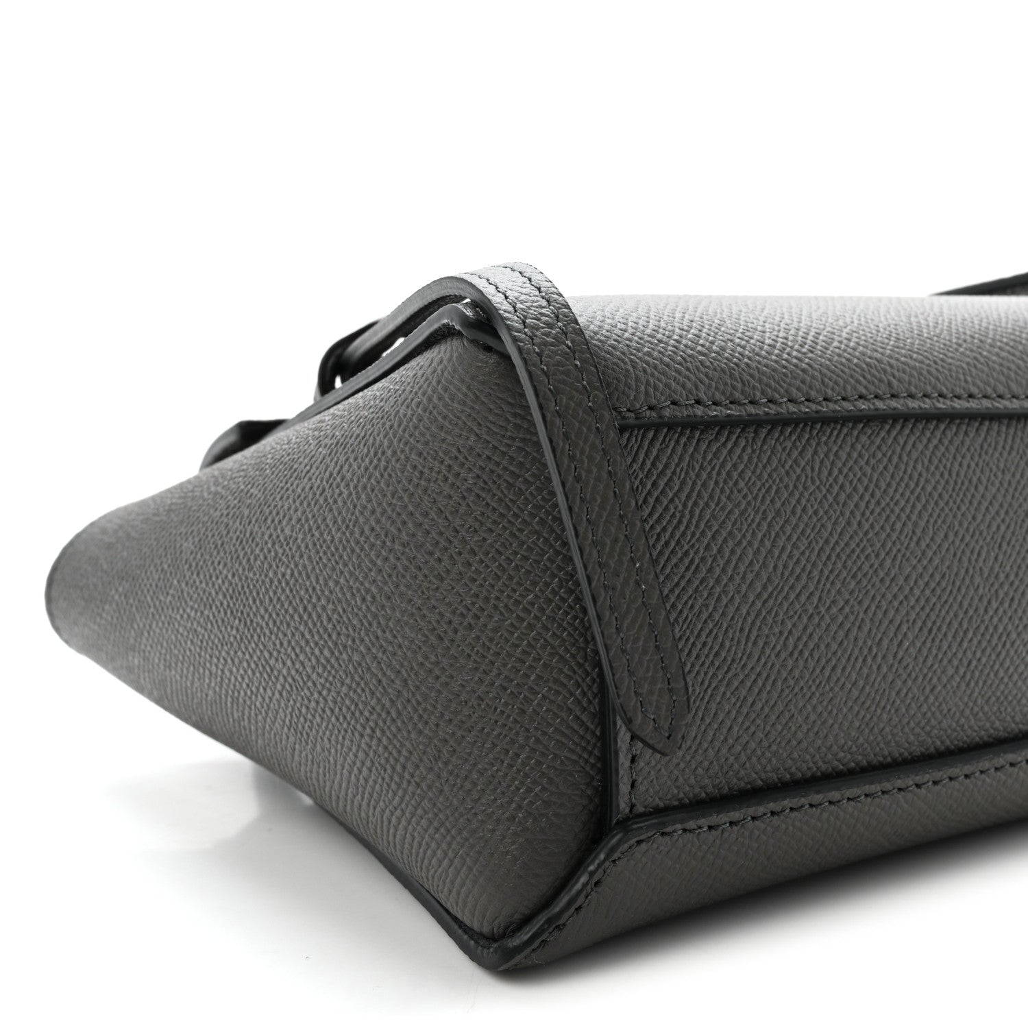 Celine Grained Calfskin Pico Belt Bag Grey 9 of 10