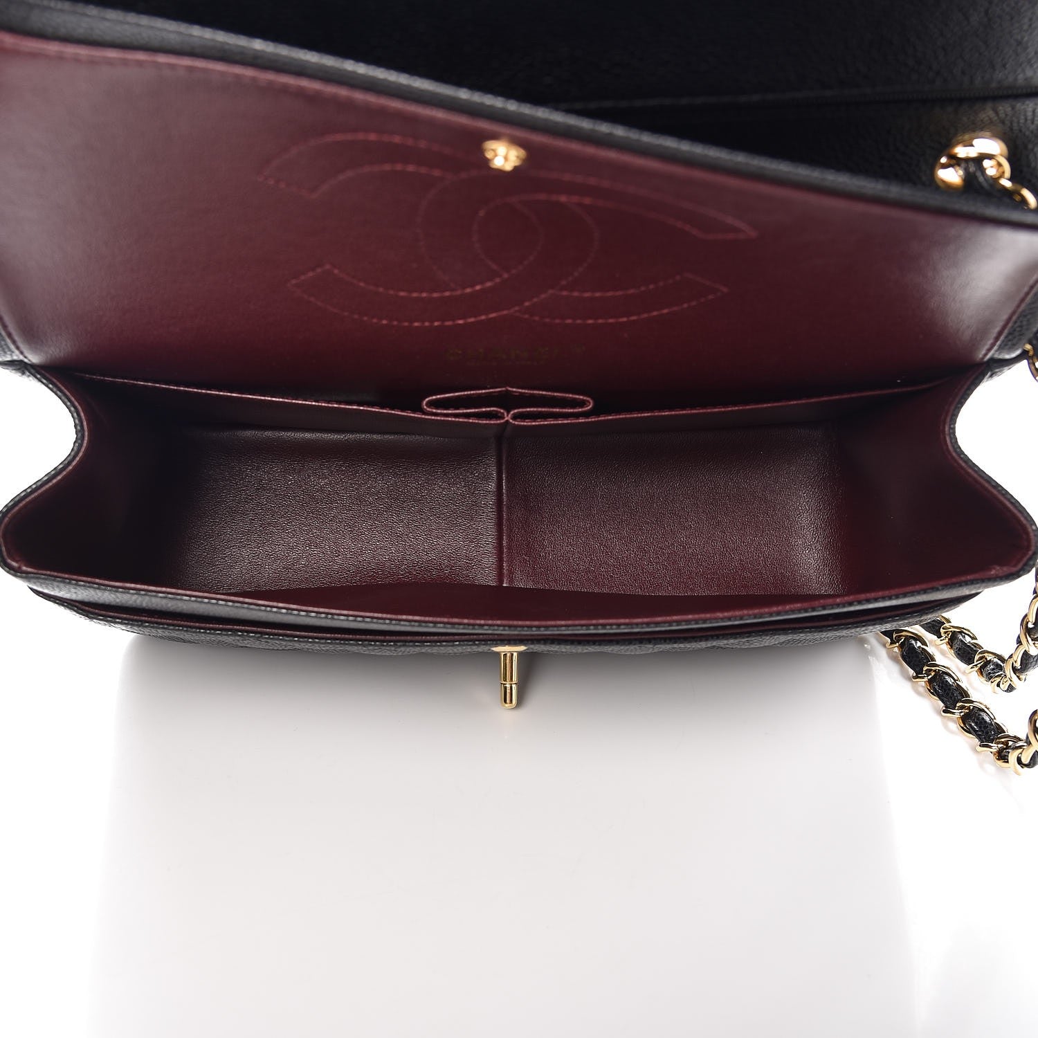 Chanel Caviar Quilted Jumbo Double Flap Black 5 of 9