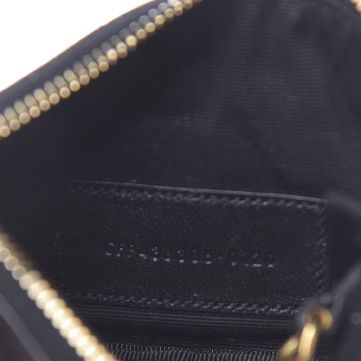Saint Laurent Calfskin Matelasse Monogram Key Pouch Black 7 of 8