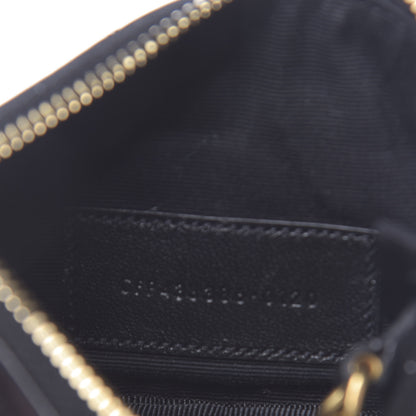 Saint Laurent Calfskin Matelasse Monogram Key Pouch Black 7 of 8