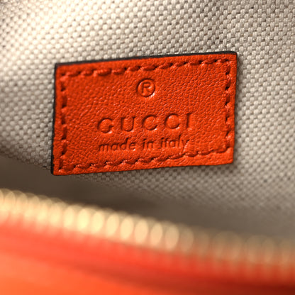 Gucci Sakai Be Green Calfskin Diagonal Stitched Small Blondie Shoulder Bag Orange 6 of 10