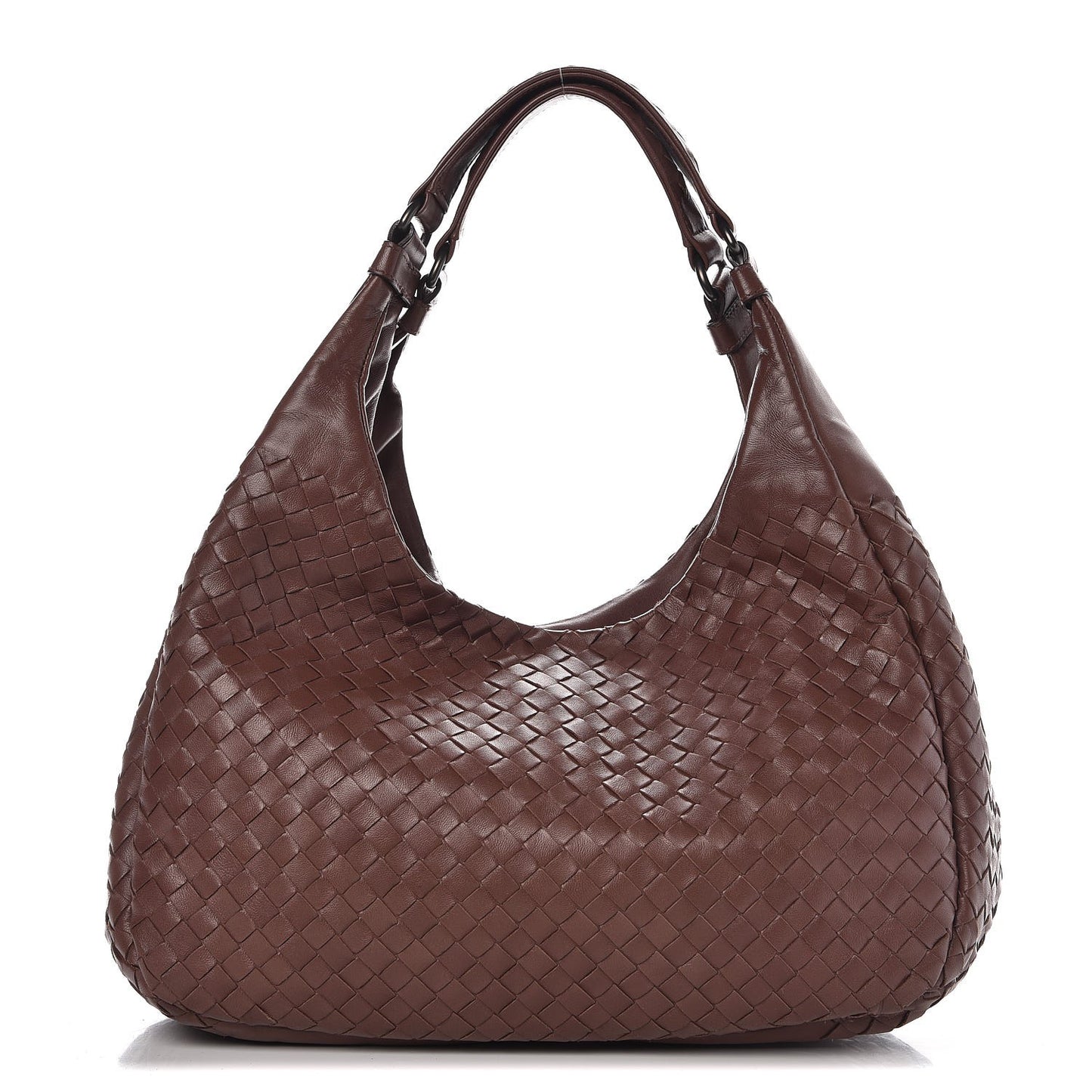 Nappa Intrecciato Medium Campana Hobo Truffle