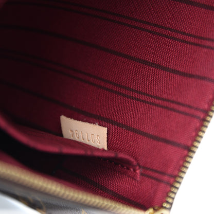 Louis Vuitton Monogram Neverfull MM GM Pochette Fuchsia 8 of 9