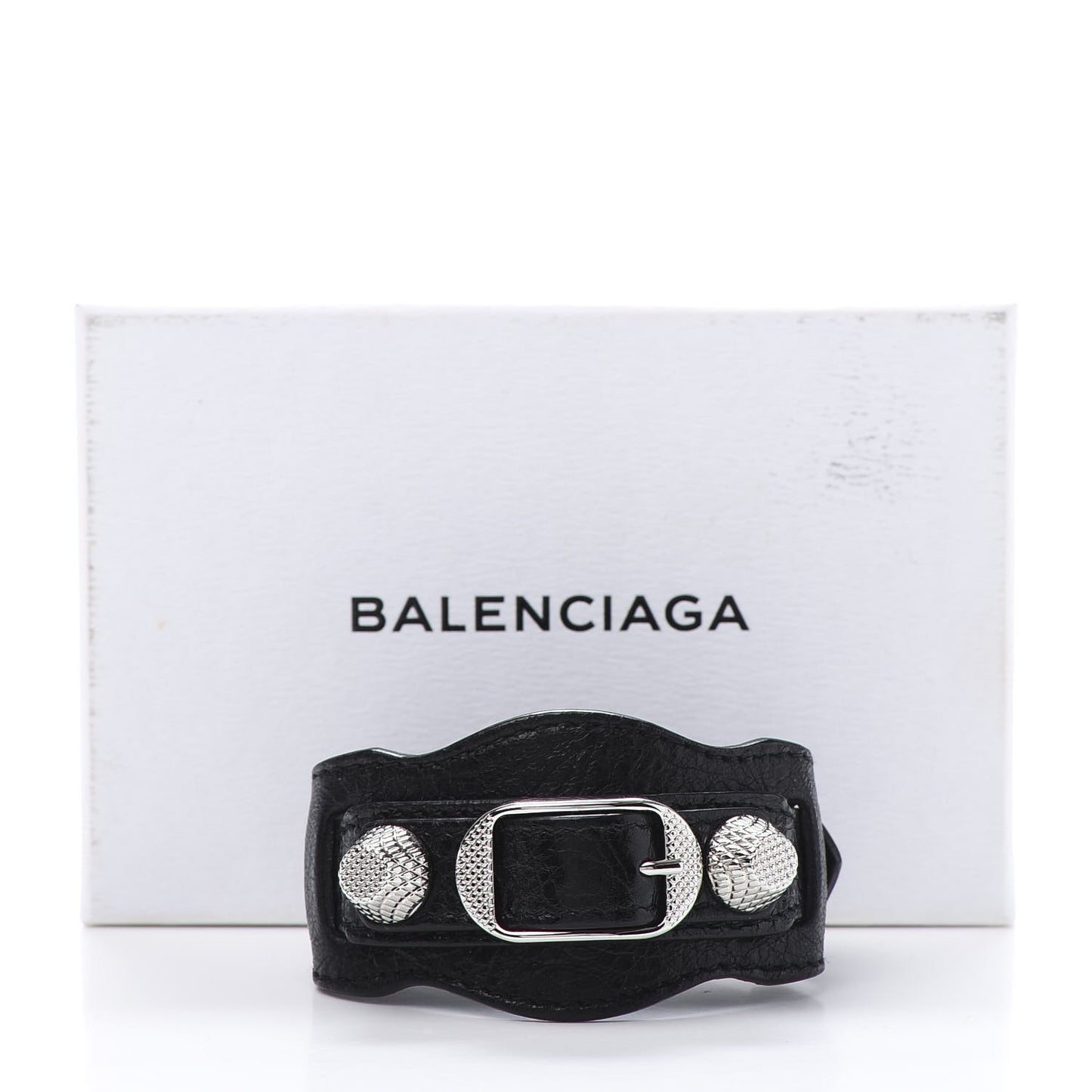 Agneau Arena Giant 12 Silver M Bracelet Black