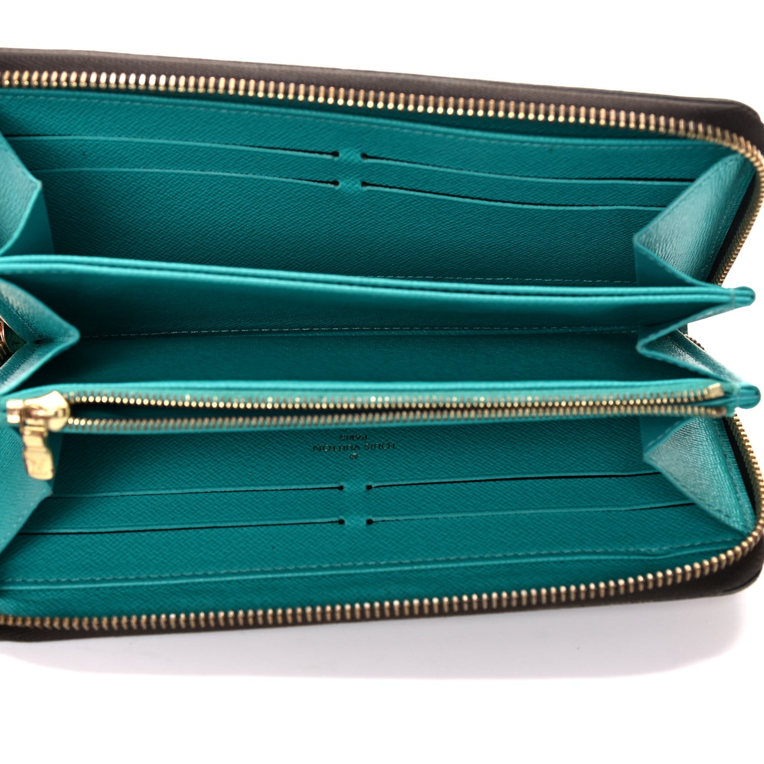 Louis Vuitton Monogram V Zippy Wallet Turquoise 5 of 13