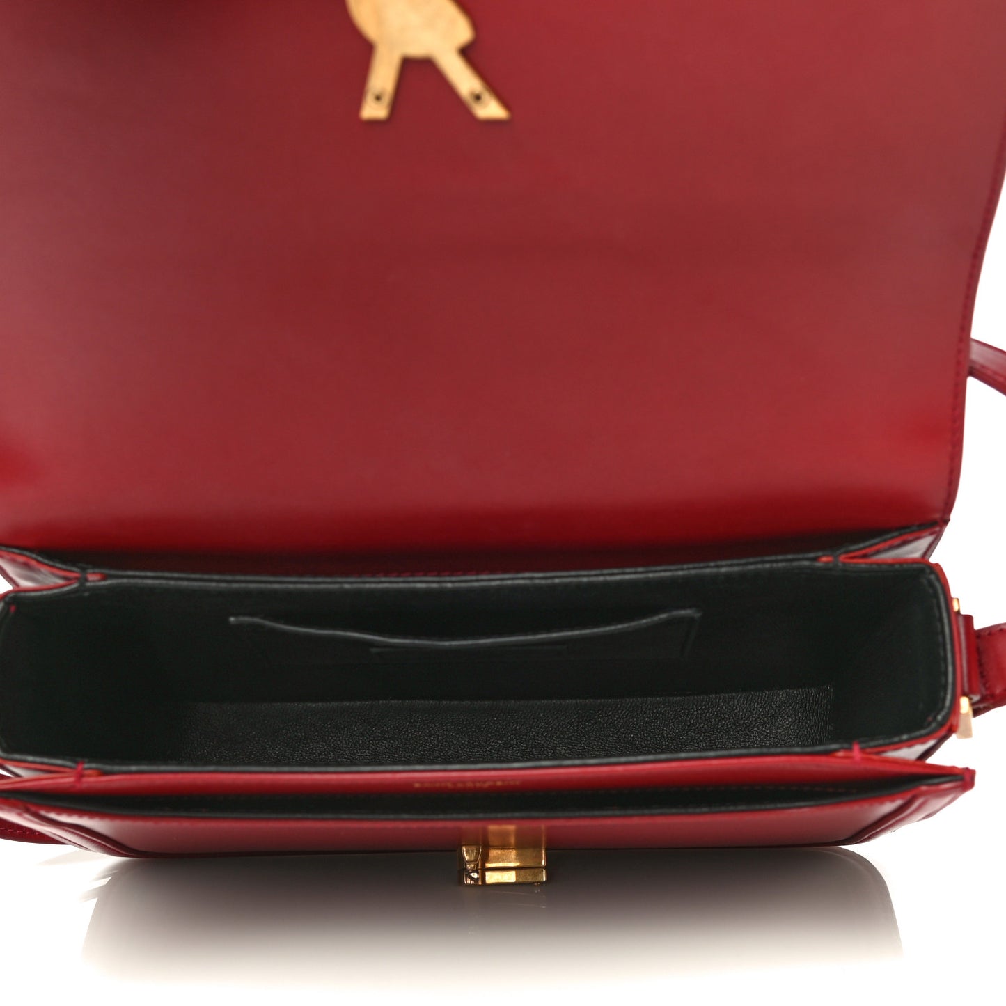Box Calfskin Monogram Medium Solferino Satchel Rouge Opyum