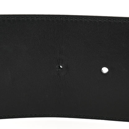 Gucci Moon Calfskin Pearl Double G 70mm Belt 85 34 Black Cream 5 of 5