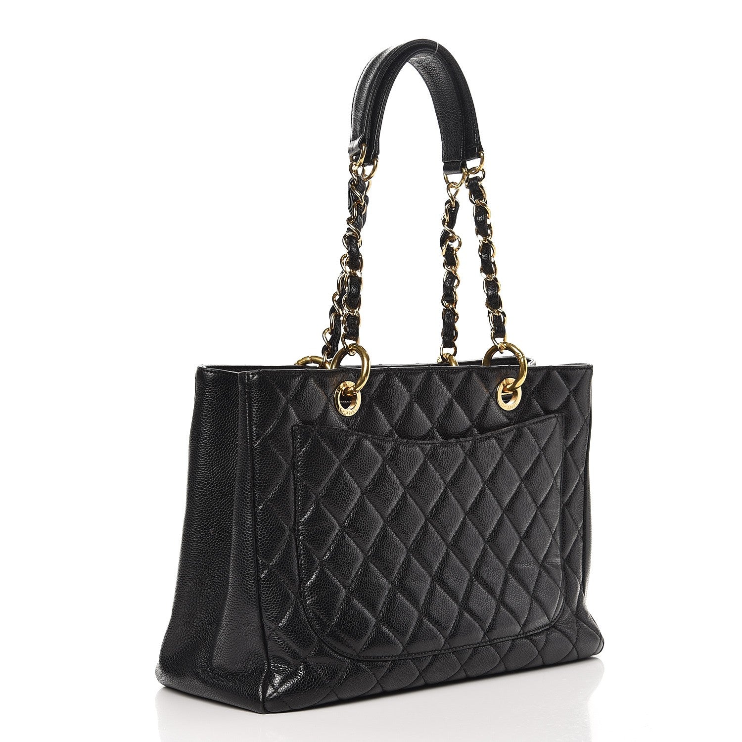 Chanel Caviar Quilted Grand Shopping Tote GST Black 3 of 13