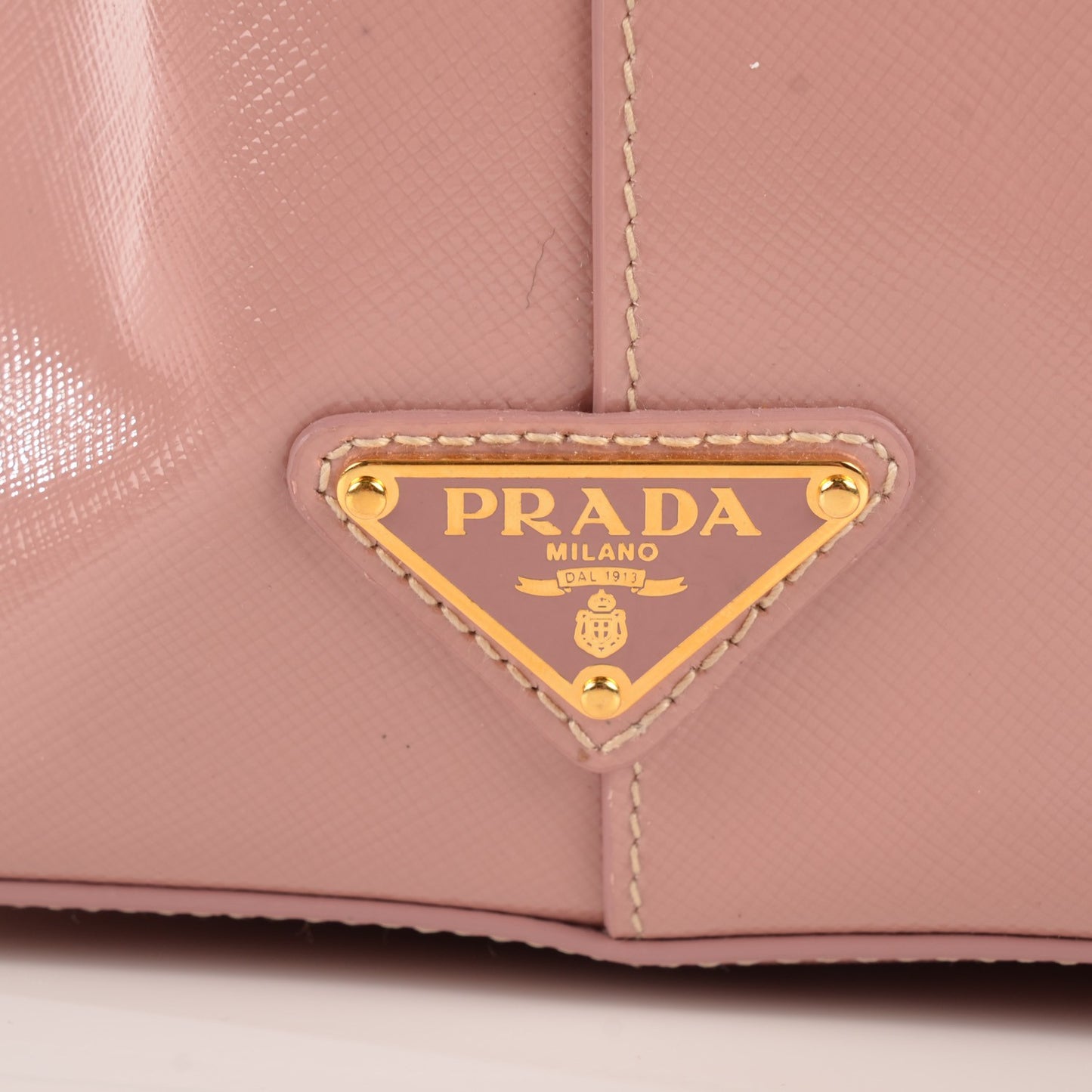 Saffiano Vernice Turn Lock Tote Orchidea