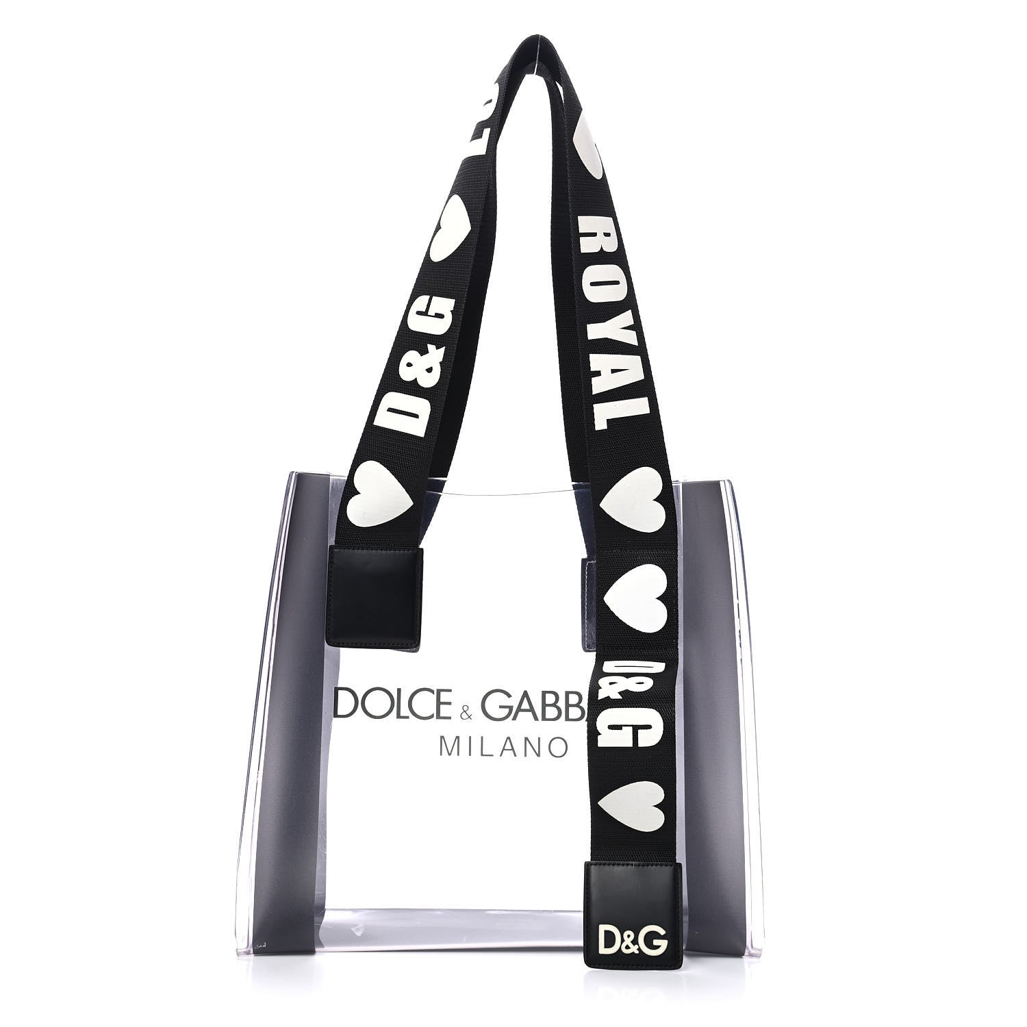 Dolce & Gabbana PVC Street Shopping Logo Tote Black 1 of 10