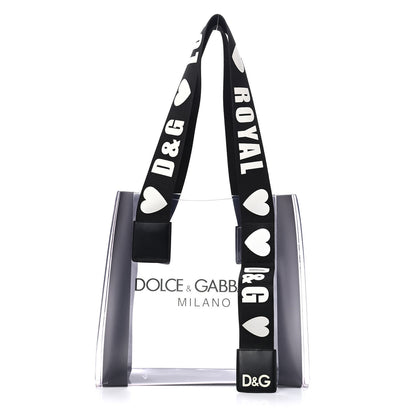 Dolce & Gabbana PVC Street Shopping Logo Tote Black 1 of 10