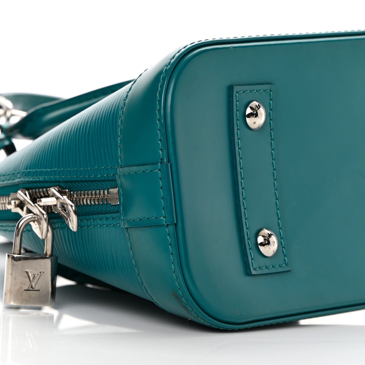 Louis Vuitton Epi Alma BB Cyan 8 of 13