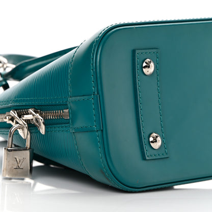 Louis Vuitton Epi Alma BB Cyan 8 of 13